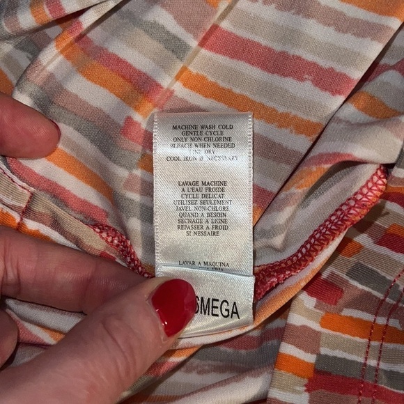 BCBGMAXAZRIA 3/4 Sleeve Striped Tunic Size Small - Picture 11 of 11